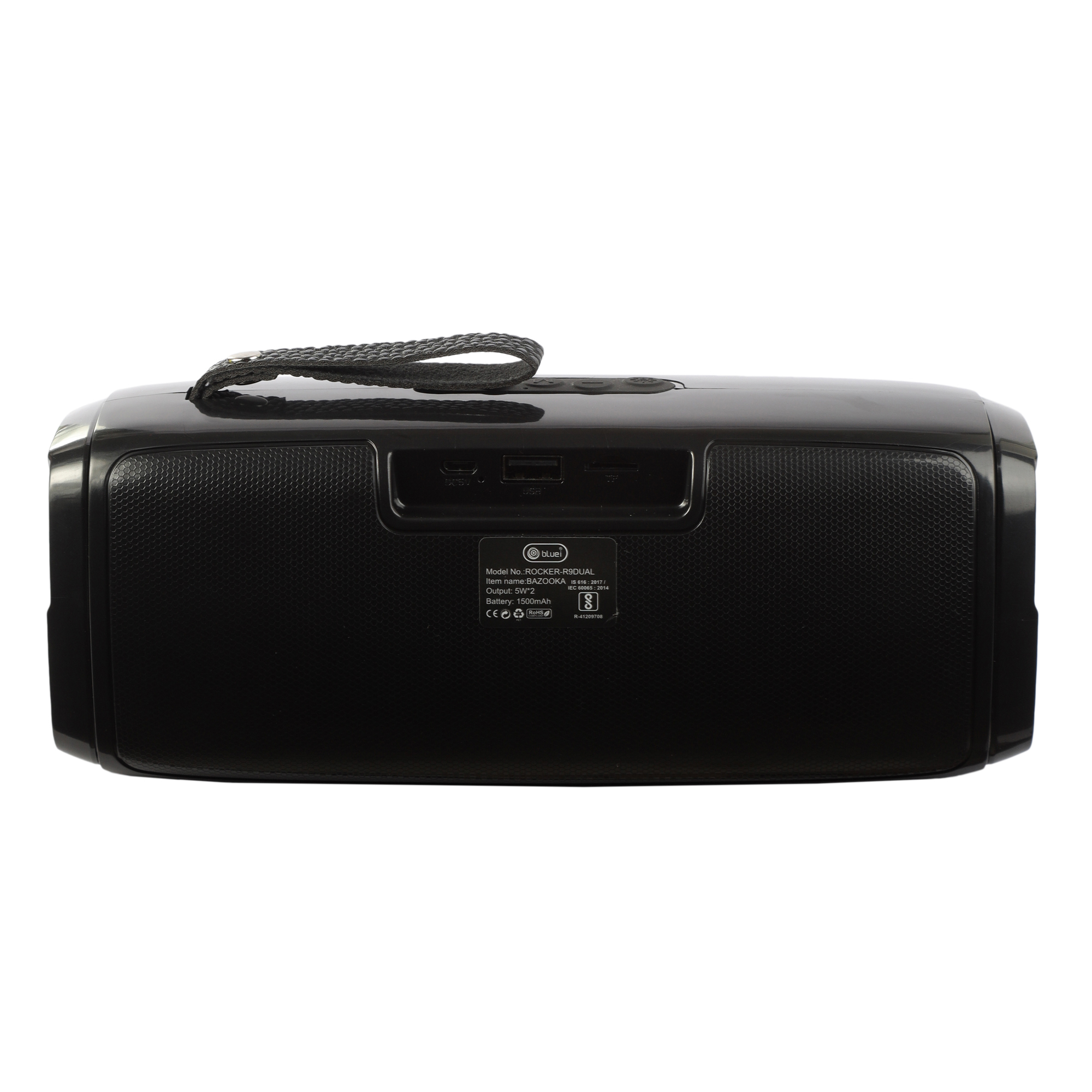 Bluei Rocker R9 Bazooka 10w Power Output Multi Connectivity Wireless Portable Bluetooth Speaker With Rgb Lights