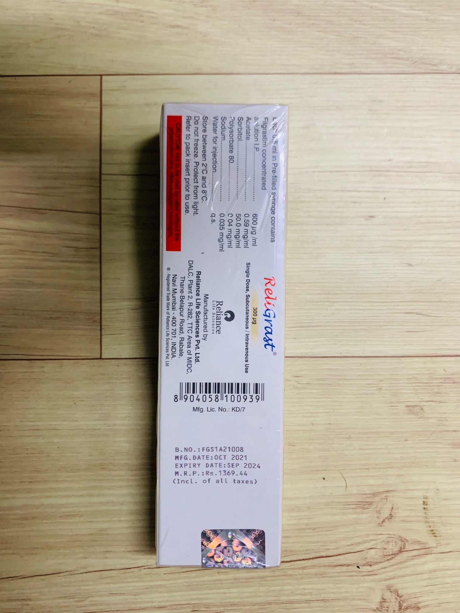 Religrast Inj - Drug Type: Injection
