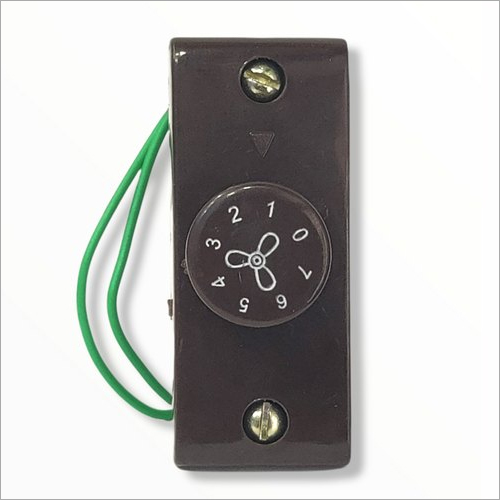 Elektro Fan Regulators - Pvc, Step 7 Speed Control, Black | Ip54 Protection Level, Commercial Usage, Ceiling Fan Compatibility