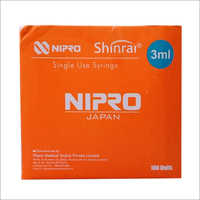  3 एमएल निप्रो शिनराई सिरिंज 