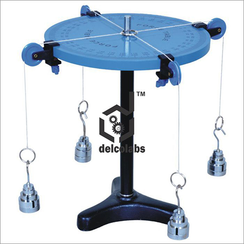 Economical Force Table - Powder Coated Metal Base, Sturdy Build with Adjustable Chain Lengths | Lab Usage, Reliability Warranty, Durable Design