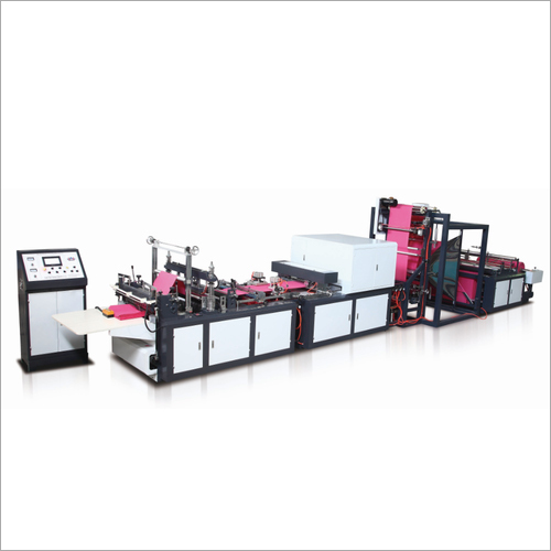 Non Woven Bag Making Machine - Electric Drive, 380V Automatic | White Shopping Bag Production