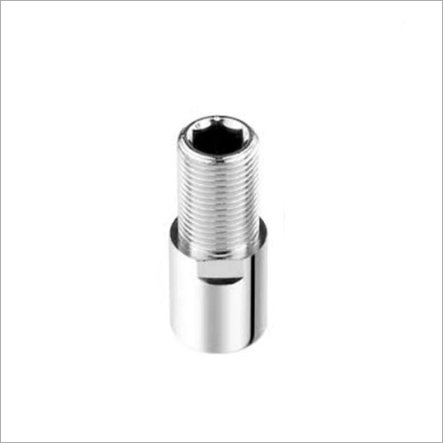 Brass Extension Nipples - Brass Material, Custom-made Designs, Polished Silver Finish | High Tensile Strength, Low Maintenance, Easy Installation