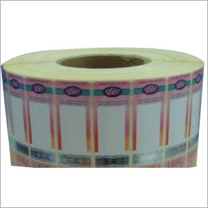 पेपर लेबल के साथ होलोग्राम