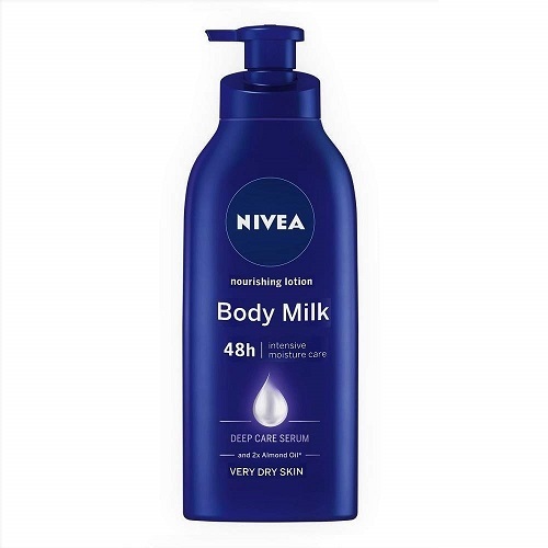 Nivea Body Lotion - Plastic, 400 Ml | Moisturizing Nourishing With Almond Oil For Very Dry Skin, Unisex, Dermatologically Approved