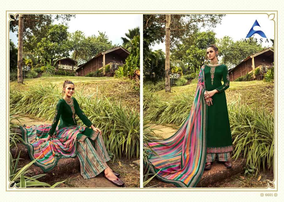 Silk Salwar Suits - Pure Modal Silk With Digital Print Top, Superior Cotton Satin Bottom, Pure Chinon Chiffon Dupatta | Exquisite Handwork Design