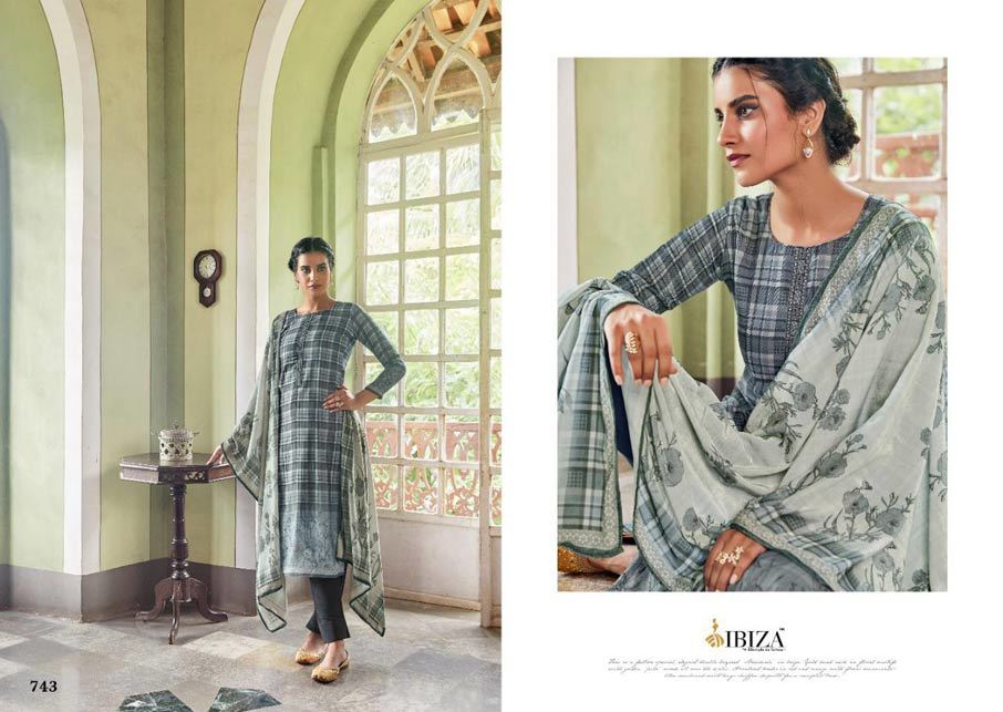 Silk Salwar Suits - Pure Modal Silk With Digital Print Top, Superior Cotton Satin Bottom, Pure Chinon Chiffon Dupatta | Exquisite Handwork Design