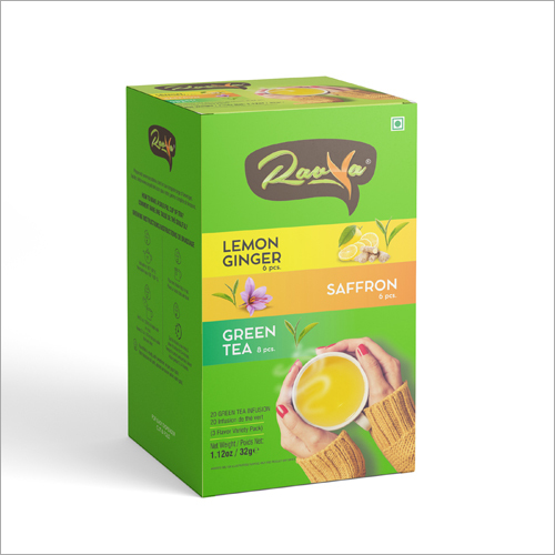 लेमन जिंजर ग्रीन टी बैग एंटीऑक्सिडेंट्स