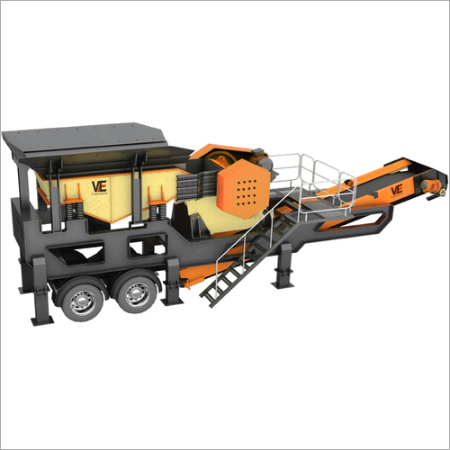 Yellow Mobile Jaw Crusher 200 Tph