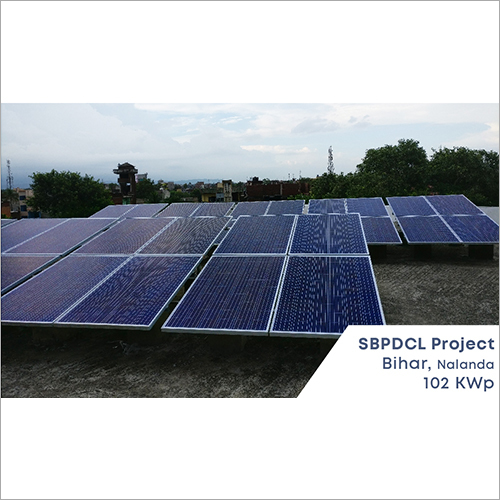 ग्रिड सोलर रूफटॉप सिस्टम पर 102kwp