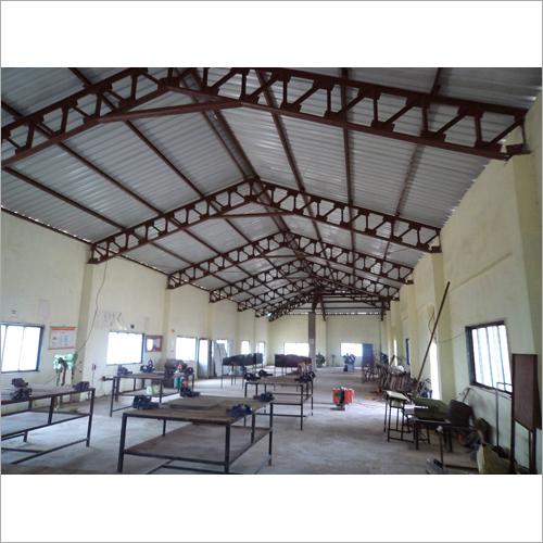 Industrial Factory Shed - Steel and Concrete Structure, 5,000 sq ft Space, Multi-Purpose Use for Warehousing & Workshops - Customizable Design, Durable Roof Options
