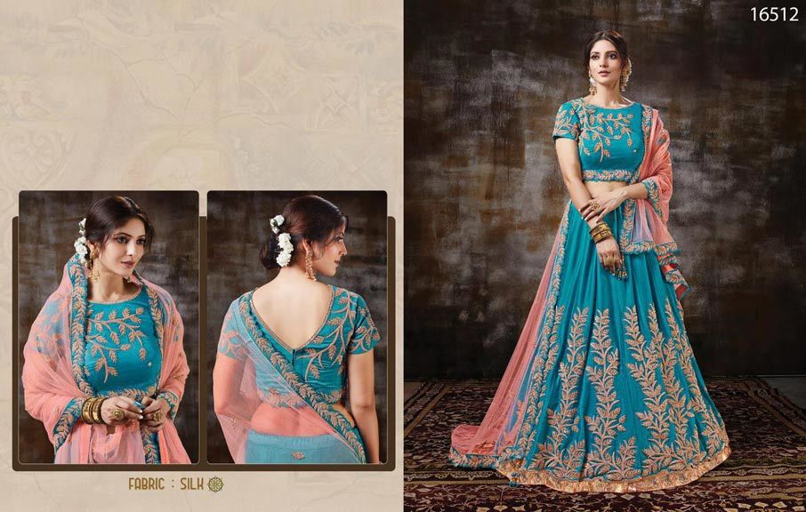 Satin Lehenga Choli