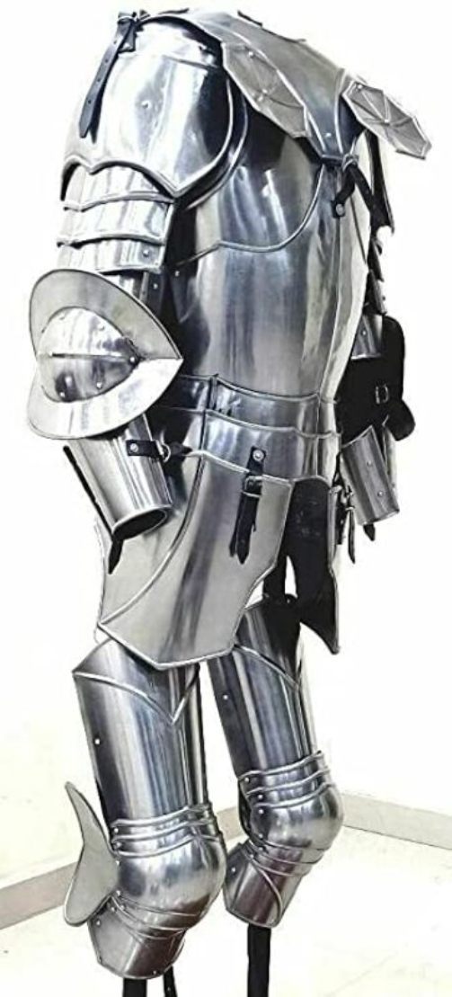 Medieval Knight Half Suit Of Armor Larp Sca Reenactment Handmade Armor Costume Medieval Knight Gothic Suit Of Armor Half Armour Adult Costume 60 Inch