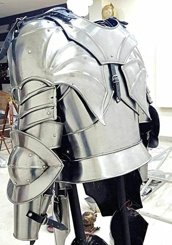 Medieval Knight Half Suit Of Armor Larp Sca Reenactment Handmade Armor Costume Medieval Knight Gothic Suit Of Armor Half Armour Adult Costume 60 Inch