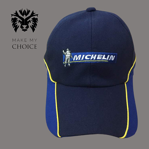 मेन्स ब्लू प्रिंटेड कैप