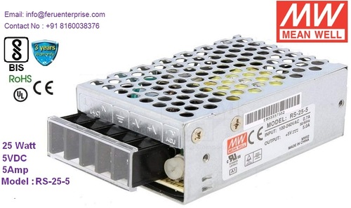 5VDC 5A MEANWELL SMPS Power Supply