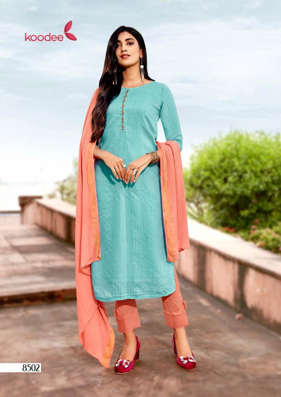 Printed Muslin Kurti Set