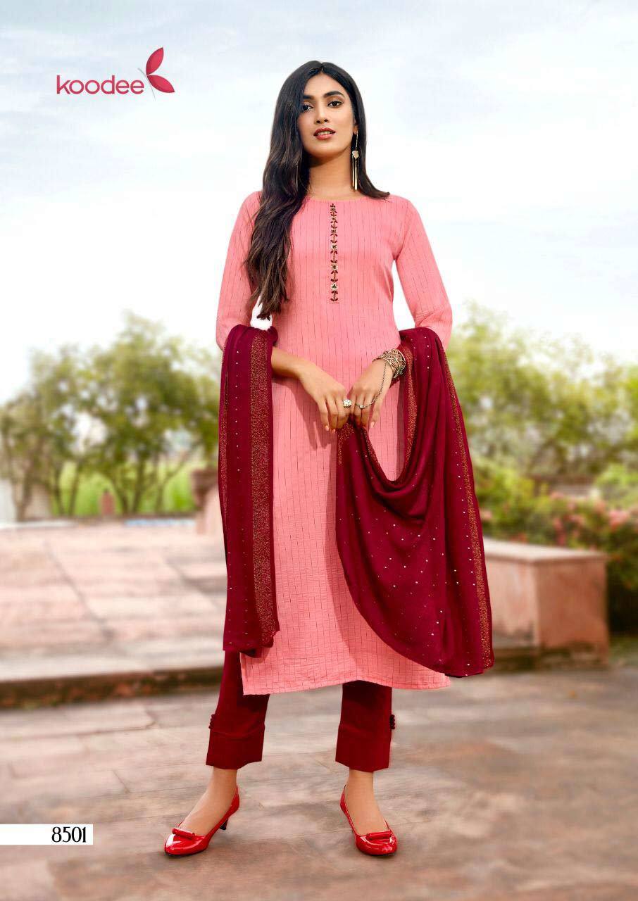 Printed Muslin Kurti Set