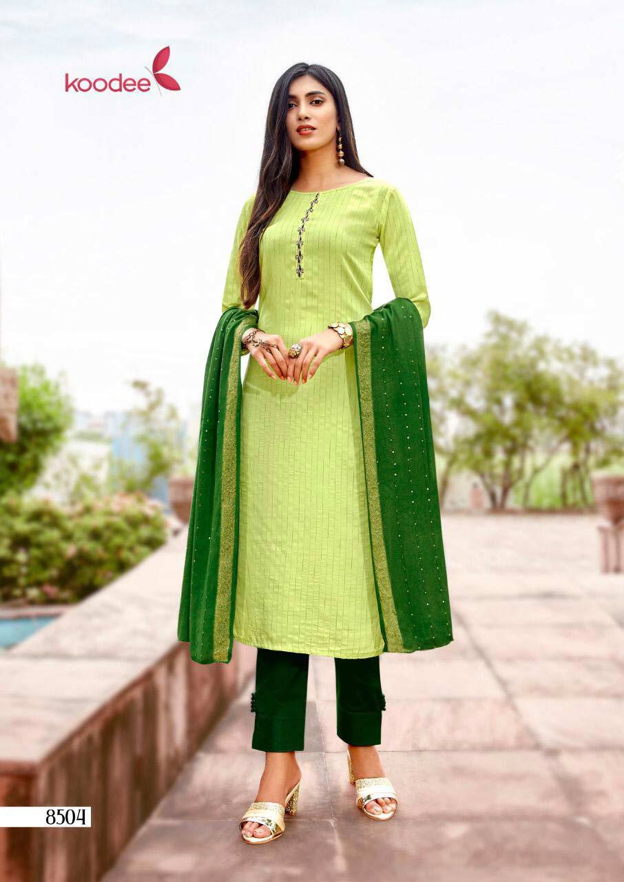 Printed Muslin Kurti Set