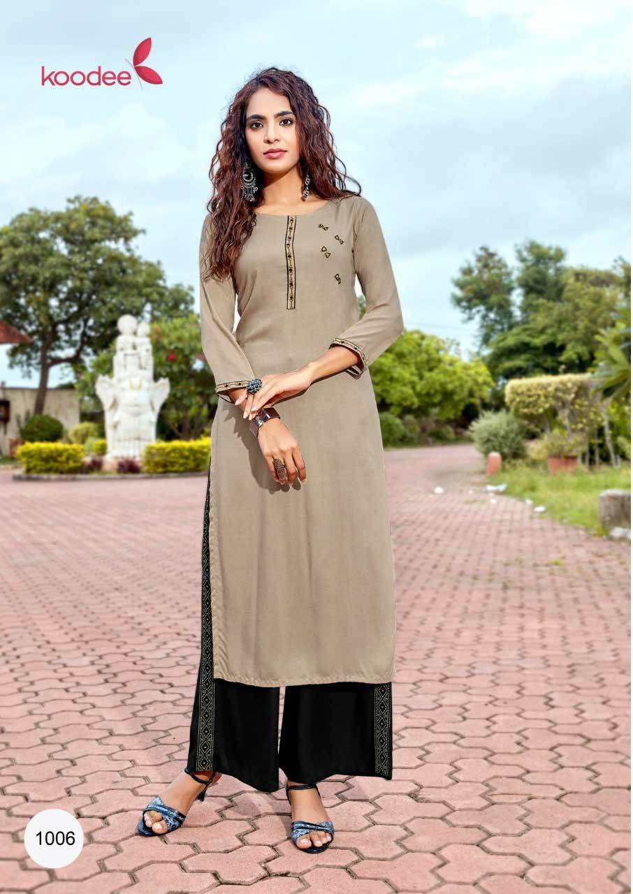 Printed Muslin Kurti Set