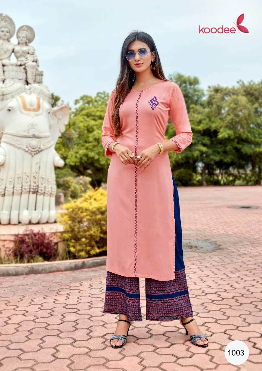 Printed Muslin Kurti Set
