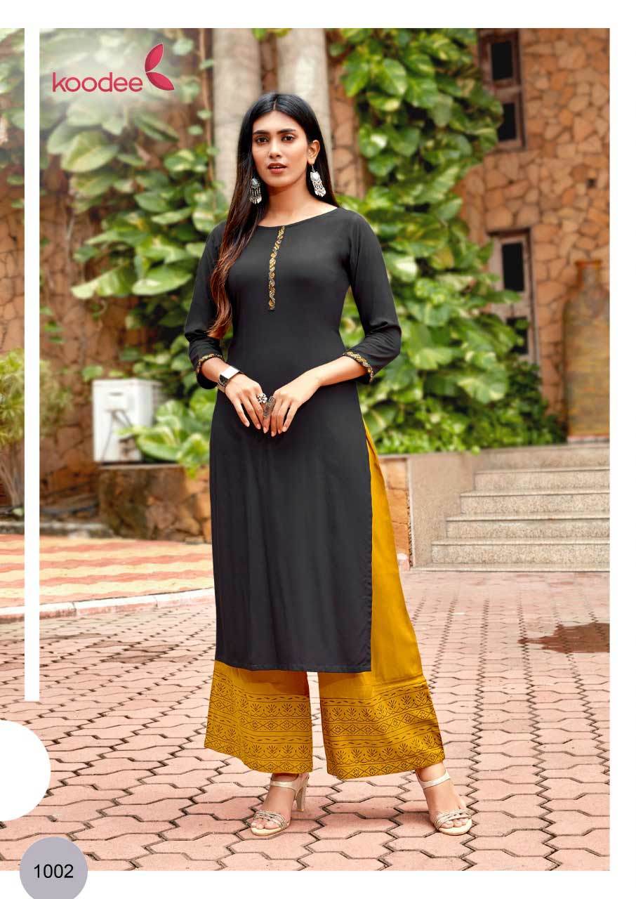 Printed Muslin Kurti Set