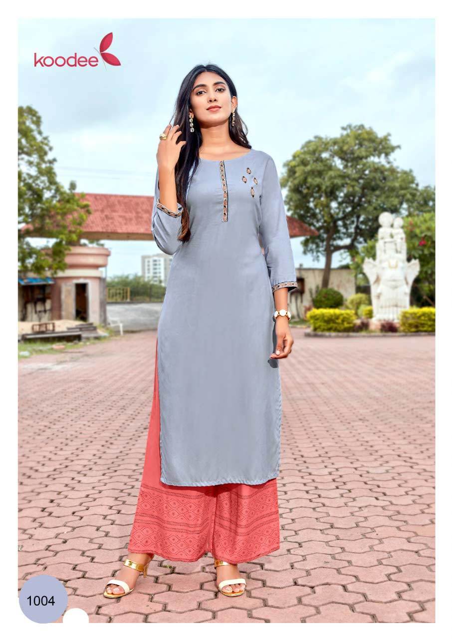 Printed Muslin Kurti Set