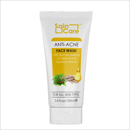 100 ml Anti Acne Face Wash - Liquid Formula | Mineral-Enriched, Smudge Proof, Unclogs Pores, Fades Blemishes and Scars, Refreshes Skin
