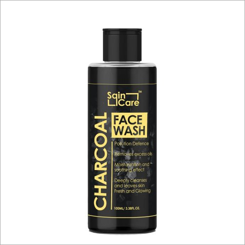 Charcoal Face Wash - Liquid Form, Mineral-Enriched for Normal Skin | Smudge Proof, Oil Control & Deep Cleansing Formula