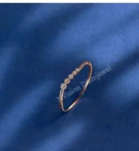 Round Natural Diamonds Rose Gold Bracelet Diamond Carat Weight: 0.60 Carat