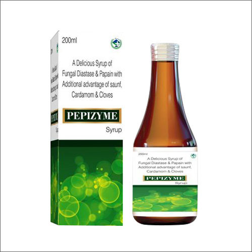 200ml Fungal Diastase And Papain With Additional Advantage Of Saunt Cardamom And Cloves Syrup General Medicines