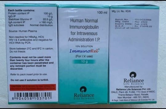 Human Normal Immunoglobulin Injection - Liquid Serum Protein Solution For Immune System Support | Strengthens Natural Defense Prevents Infections Suitable For Weakened Immune Systems