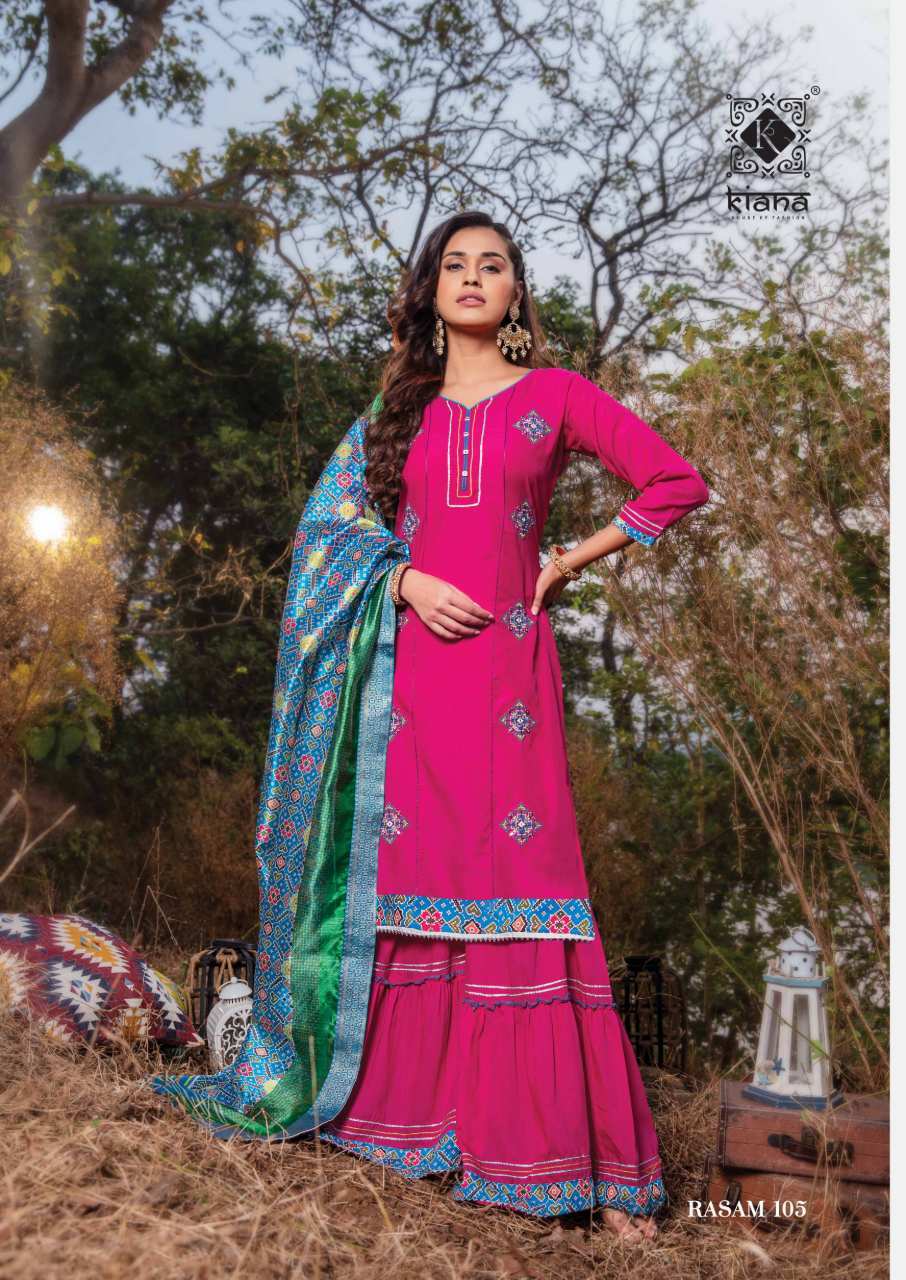 Rasam Muslin Silk Kurti Set - Patola Print With Sequence And Hand Work, Formal Wear With Pant And Banarasi Dupatta | Custom Sizes M-3xl, Spring/summer Collection, Perfect For Casual And Party Wear