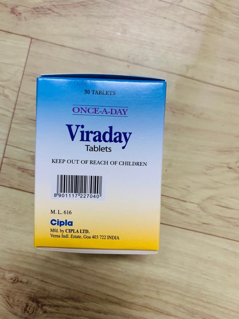 Viraday Tab - Tablet Dosage Form | General Medicine, Recommended For Adults, Prescription-only, Keep In Cool Dry Place