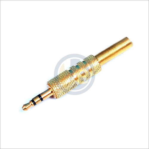 Metal Gold EP Sterio Male Connector - Metal Construction, High Precision, Rust Resistant | Smooth Performance, Industrial Application, Expertly Crafted