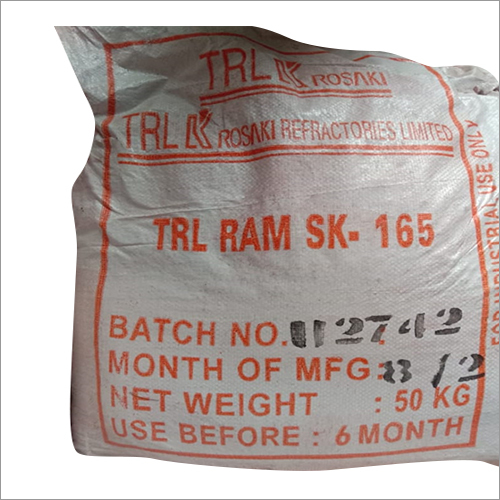  टीआरएल राम एसके -165 रैमिंग मास Fe2O3 (%): 0.3