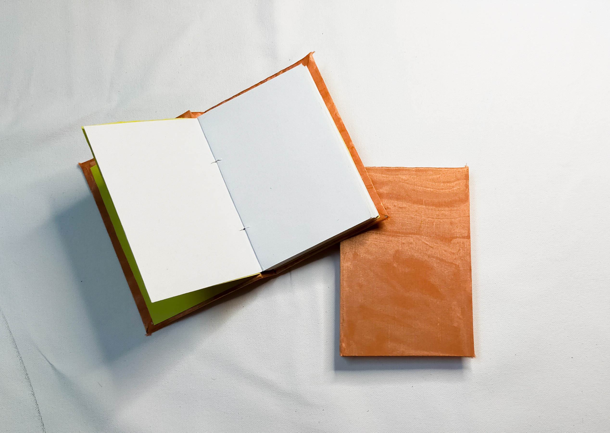 A6 Sketchbook - Handmade Watercolor Paper, Plain Aesthetic Silk Covers In 4 Pastel Shades | Ideal For Art, Craft, And Customizable For Occasions