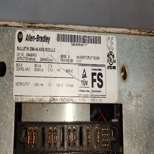 Allen Bradley 2094-bmps-s Ser B Kinetix 6000 4 Amp Axis Safety Module - 4 Amp Capacity | Enhanced Safety Features For Industrial Applications