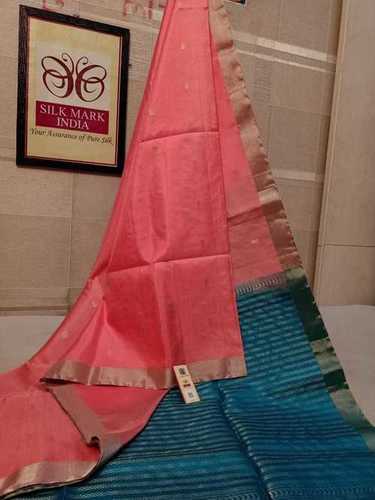 मुलायम बुद्ध के साथ पारंपरिक शुद्ध हैंडलूम सिल्क साड़ी