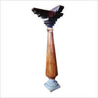 Polished Chettinad Satinwood Pillar