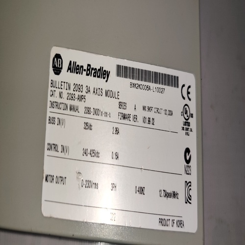 Allen Bradley 2093-amp5 Kinetix 2000 Servo Axis Drive Inverter Module