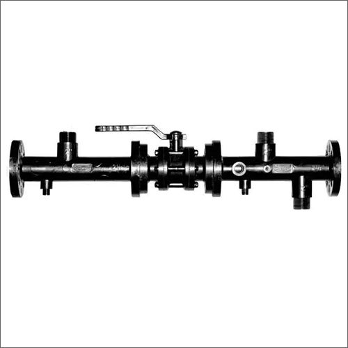Black 2.1-2 Inch And 3 Inch Header Flanged Set With Ball Valve