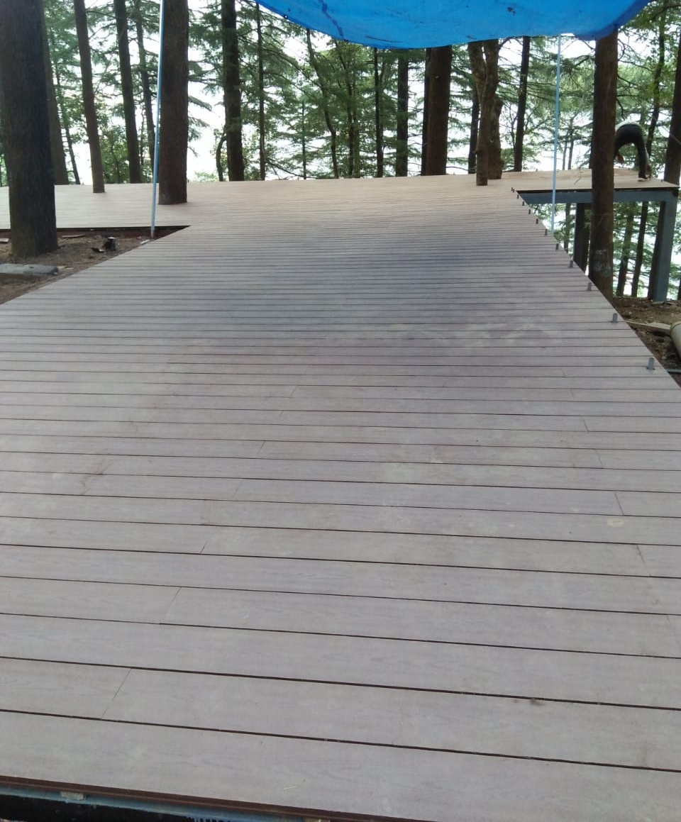 Wpc Outdoor Decking Floor - Color: Green