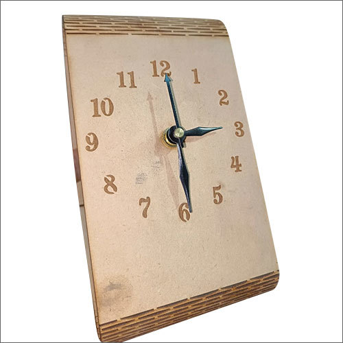 Decorative Wooden Table Clock - Customized Size, Different Available Colors | Quartz Precision Mechanism
