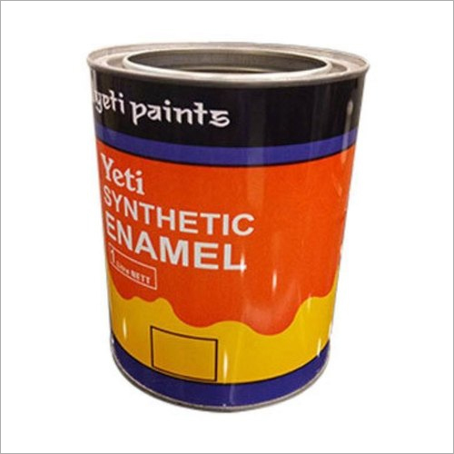 Paint Tin Container - 2.2mm Thickness, 1l Capacity | Stainless Steel, Cylindrical Shape, 200g Weight, Custom Color