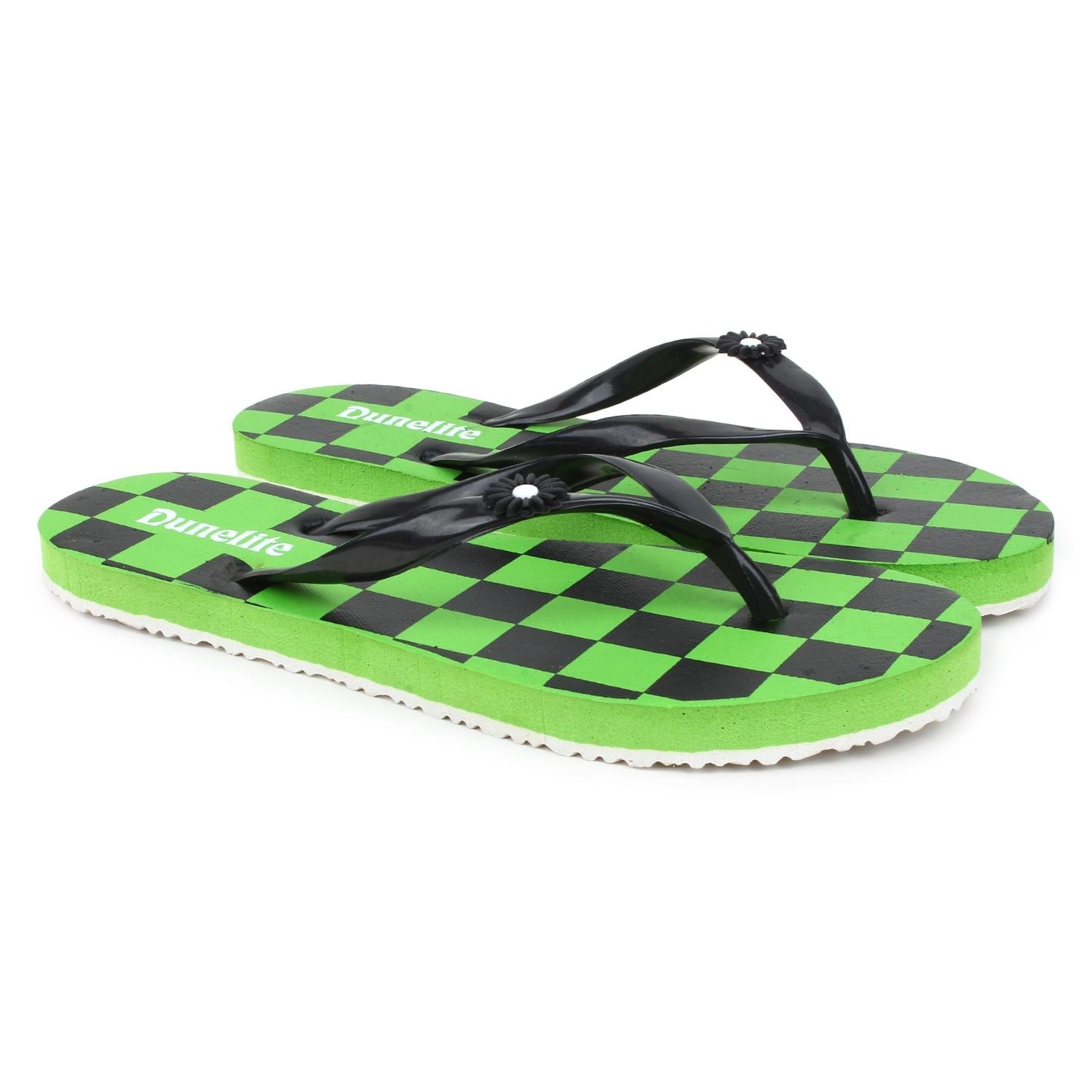 Ladies Chess Slippers - Eva Upper, Rubber Outsole, Sizes 5/6/7/8 | Stylish Slip-on Lightweight Slippers In Green, Orange, Blue, Pink For All Occasions