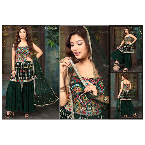 Different Colors Available Ladies Wedding Sharara Suit