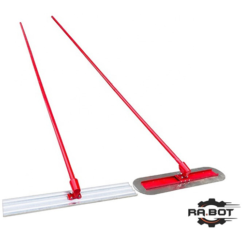 Fbf 33 Bull Float - 1.2 Mtr Magnesium Blade, 1.8 Mtr Handle Length - Durable, Triple Handle Design For Concrete Finishing
