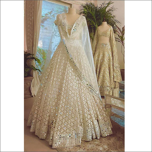 देवियों शीतल मोनो नेट लहंगा चोली कैनवास पट्टा के साथ