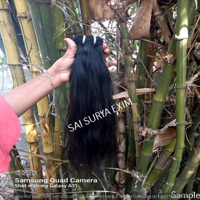 Unprocessed Virgin Indian Straight Human Hair Extensions Application: Profesional